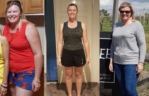 Nicole lost 19 kg in 10 weeks.